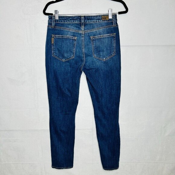 PAIGE Carter Slim Distressed Jeans In Amanda Destructed Size 28 (28x27) - Picture 7 of 11